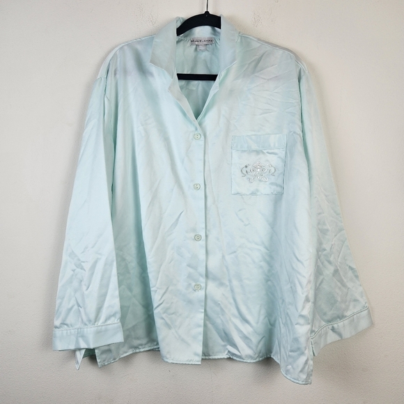 Miss Elaine Pajamas Set Size Large Aqua green - Picture 7 of 13